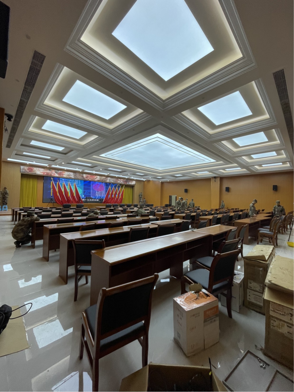 崇州駐地某禮堂與多功能廳